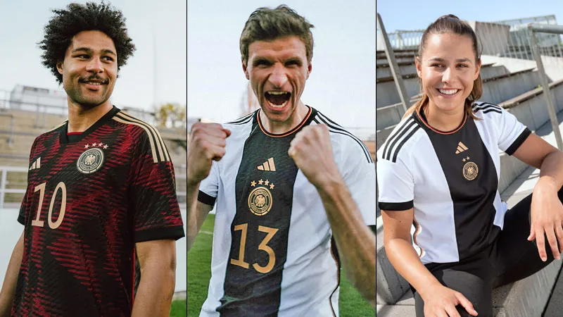カタールワールドカップ ドイツ代表 サッカーユニフォーム 日本とも対戦！ドイツ代表、カタールW杯に向けた2022新ユニフォームを
